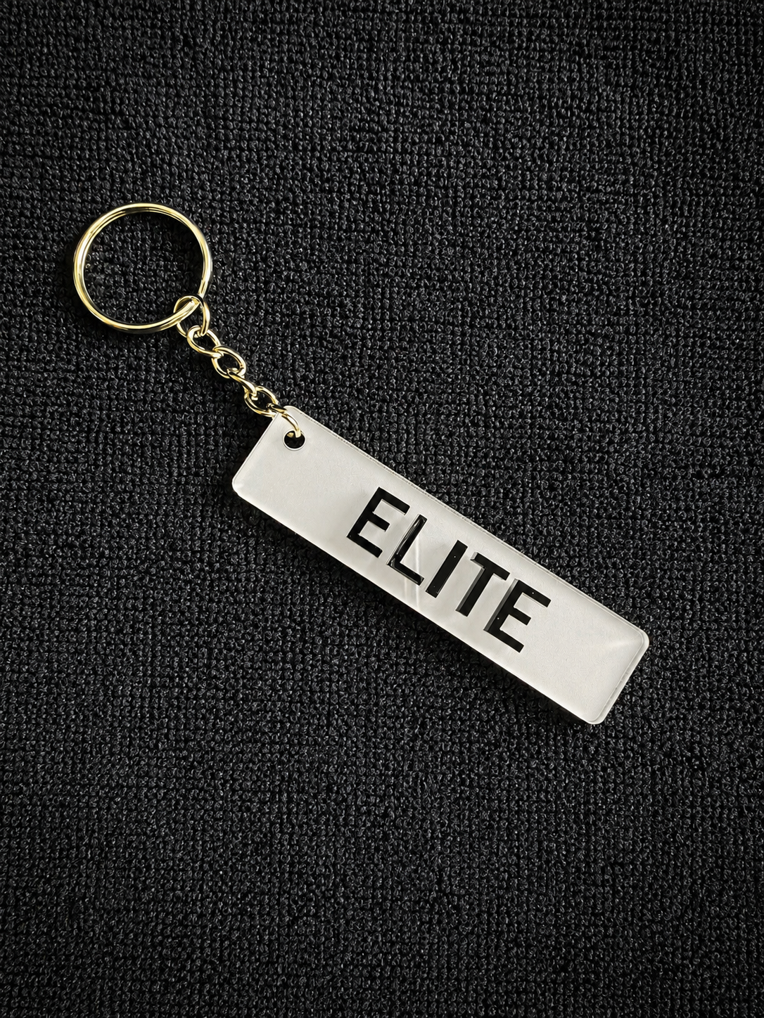 4D Number Plate Keyring