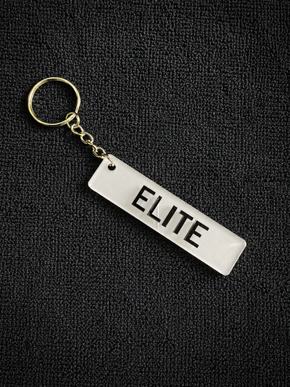 4D Number Plate Keyring