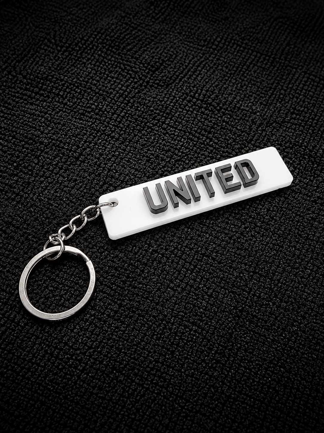 4D Number Plate Keyring