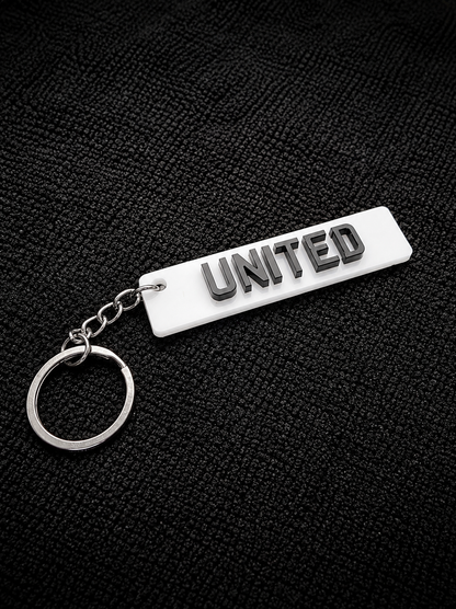 4D Number Plate Keyring