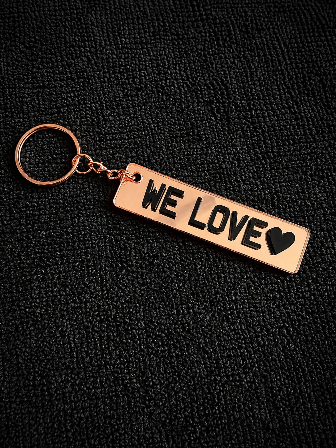 4D Number Plate Keyring