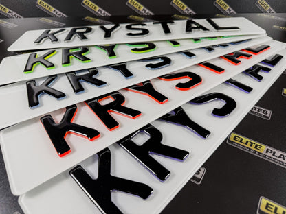 Krystal/Neon Plates